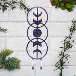 moon phases trellis with plants