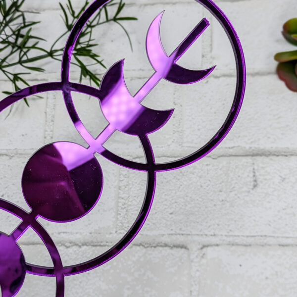 moon phases purple houseplant trellis